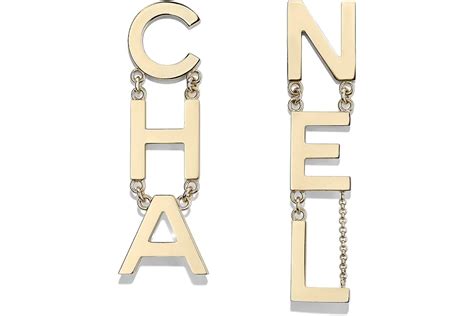 chanel letter earrings|chanel earrings official website.